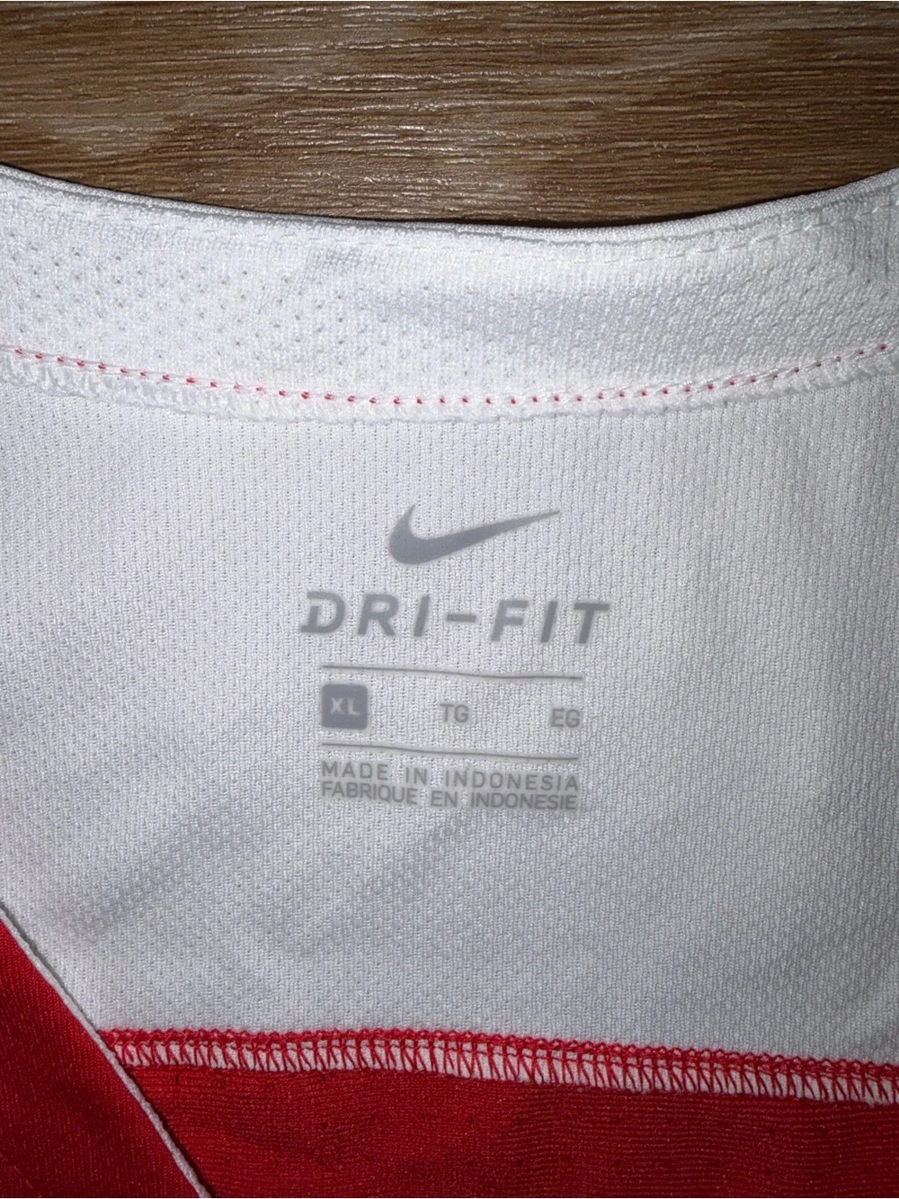 Nike Team Elite 867774-658 Women's Red White Basketball Game Jersey Size XL New